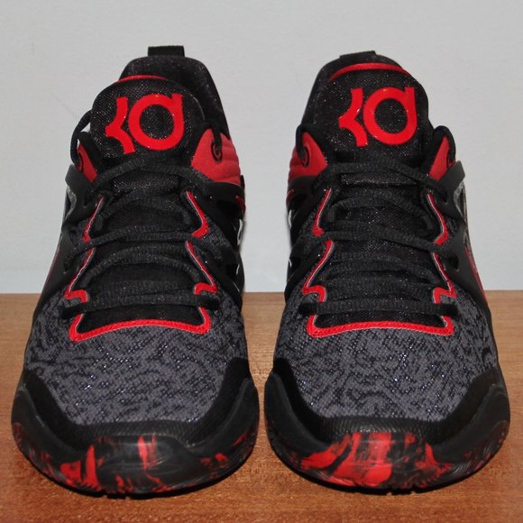 Nike KD 15 Bred Basketball Shoes Mens 12.5 Black University Red - Picture 4 of 6